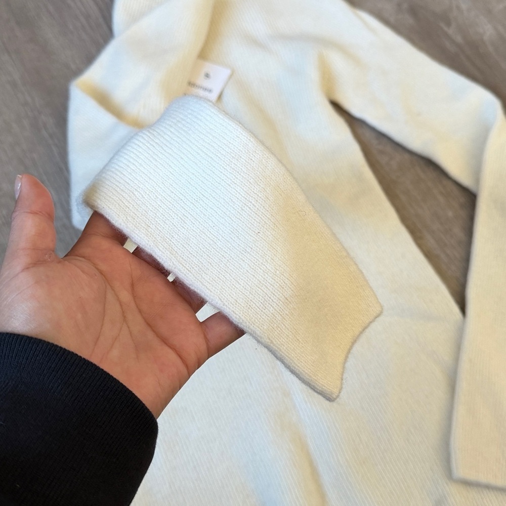 ADDONEE Ribbed Knit Sweater – Size S (Cream) - Picture 5 of 5